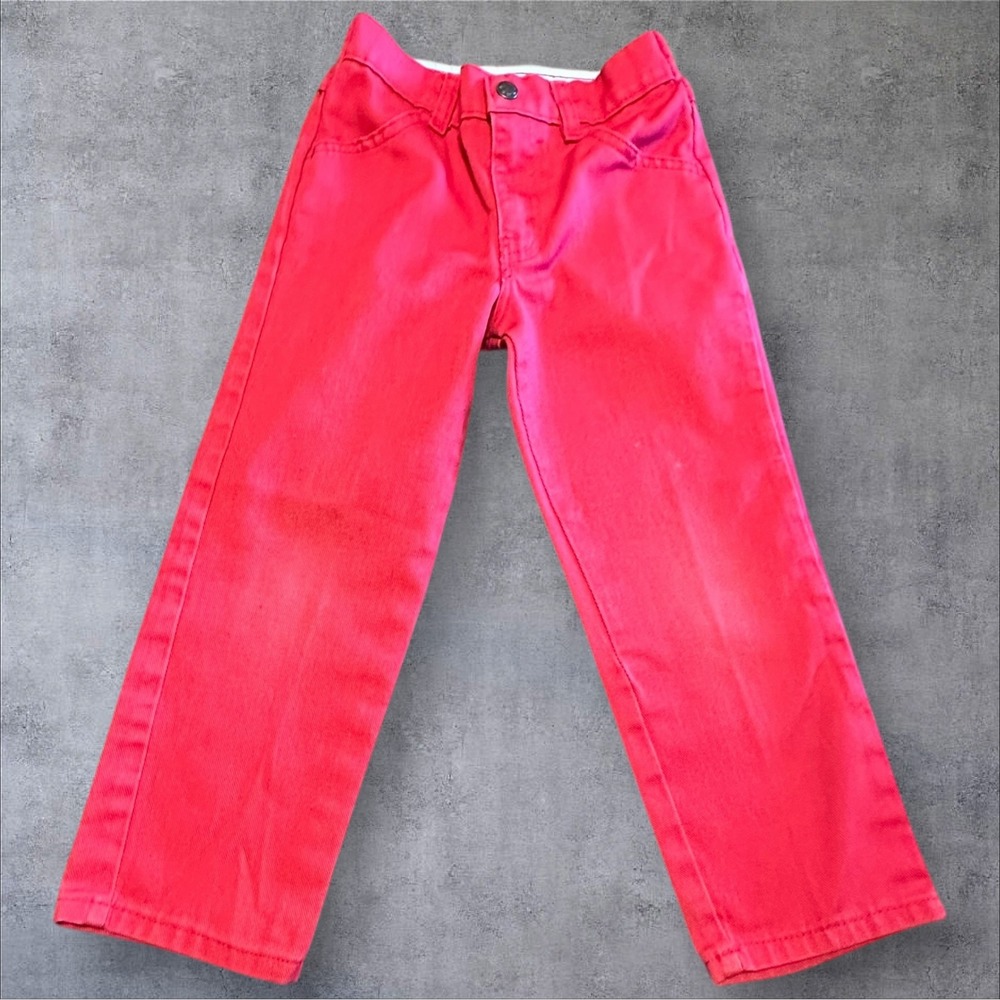 Vintage‎ McKids Red Pants Kids Size 6 Regular Sears McDonalds Made USA